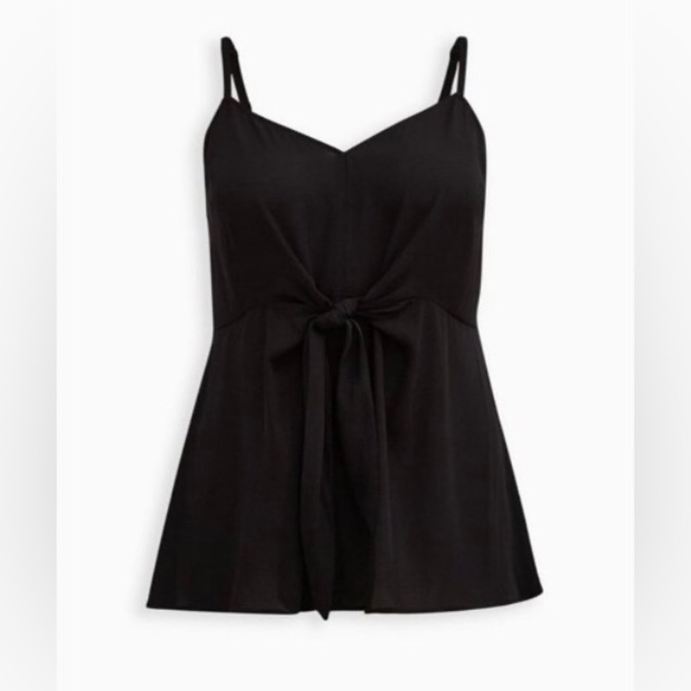 Torrid Black Tie-Front Cami